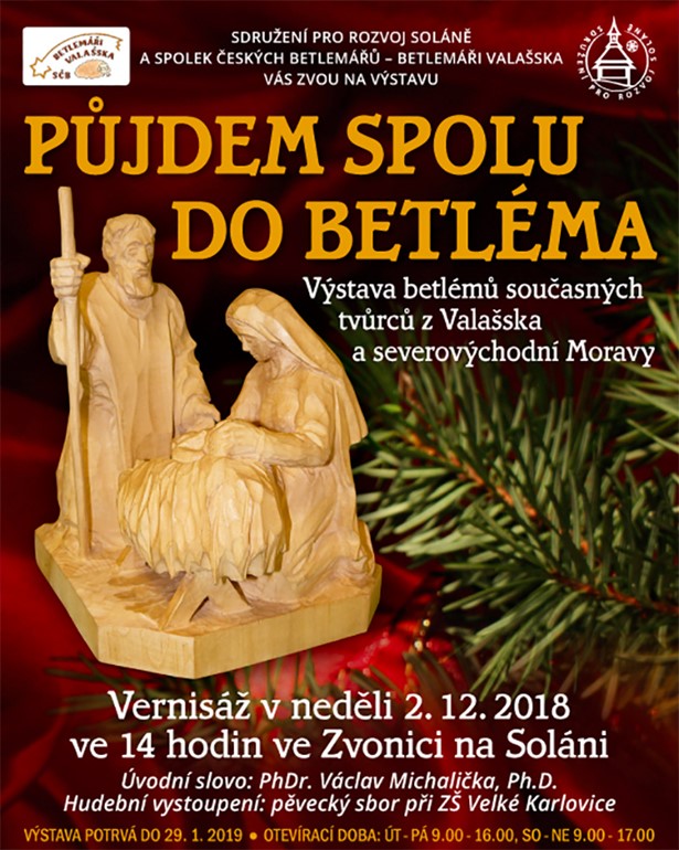 Půjdem spolu do Betléma - vánoční výstava ve Zvonici Soláň
