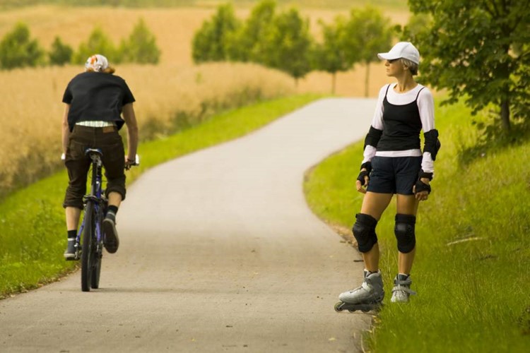 Cyklostezku na vrchu Houska vyzkouší první sportovci