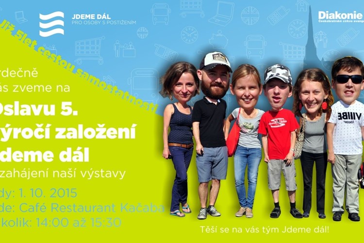 V Café Restaurant Kačaba startuje zajímavá výstava k pětiletému fungování sociální služby Jdeme dál!