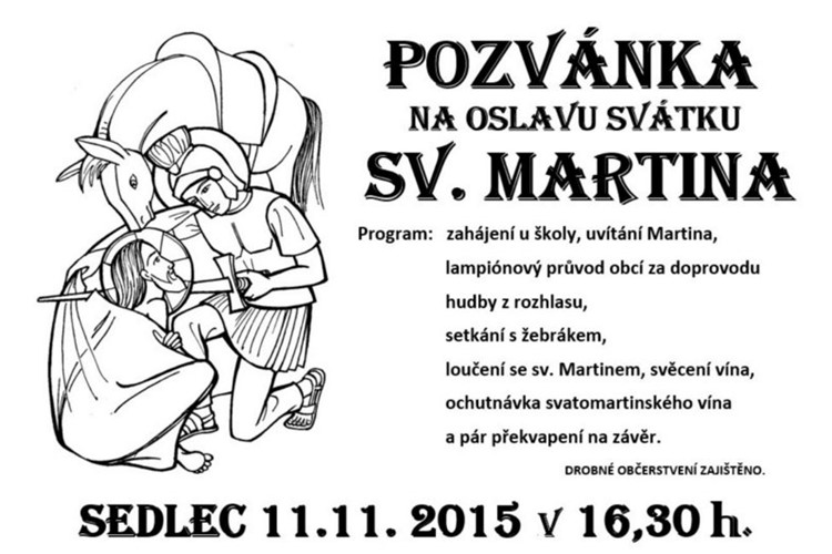 V Sedleci oslaví svátek sv. Martina