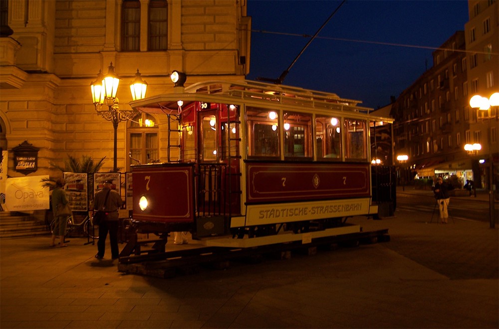 Tramvaj číslo 7.