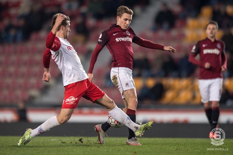 Sparta porazila Pardubice 3:1 a postupuje do čtvrtfinále MOL Cupu