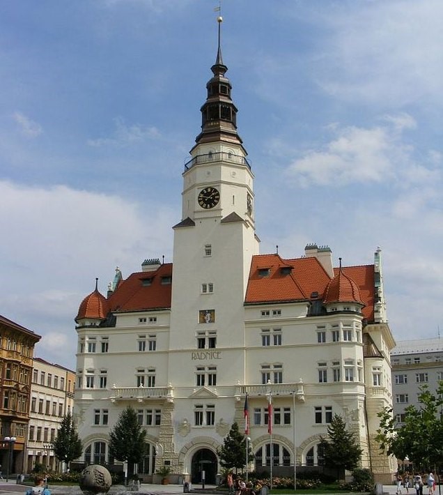 Opava - radnice Hláska na Horním náměstí.