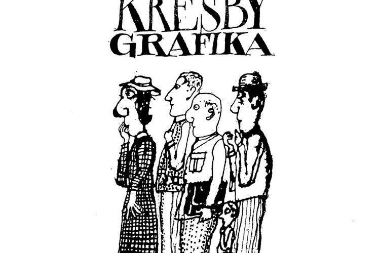 Ilustrace, kresby a grafika Václava Kabáta v Galerii Hrozen