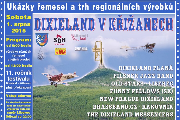 Křižany rozezní tradiční festival dixielandů