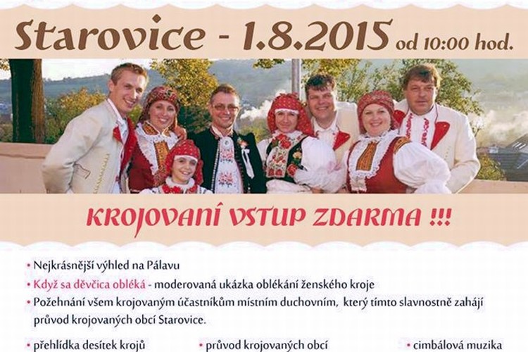 Přátelé jižní Moravy se setkají na historicky první přehlídce krojů a vína