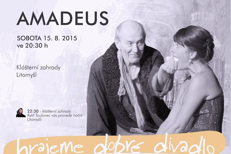 Spolek Dobré divadlo uvádí v Litomyšli divadelní představení Amadeus