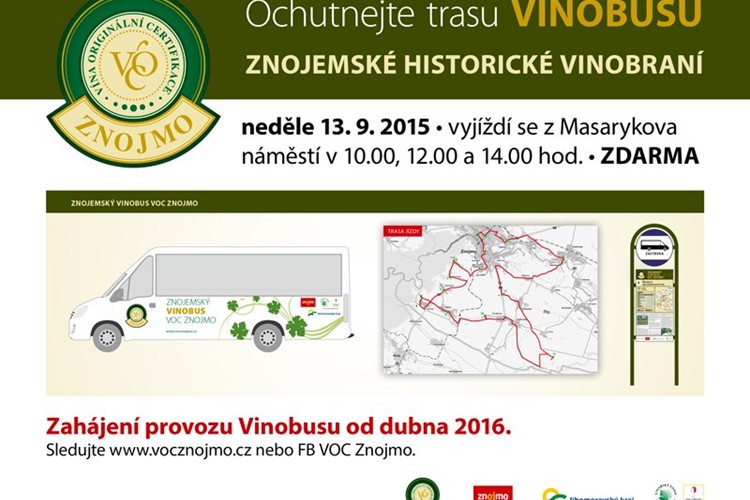 Ochutnejte trasu Vinobusu. Na vinobraní