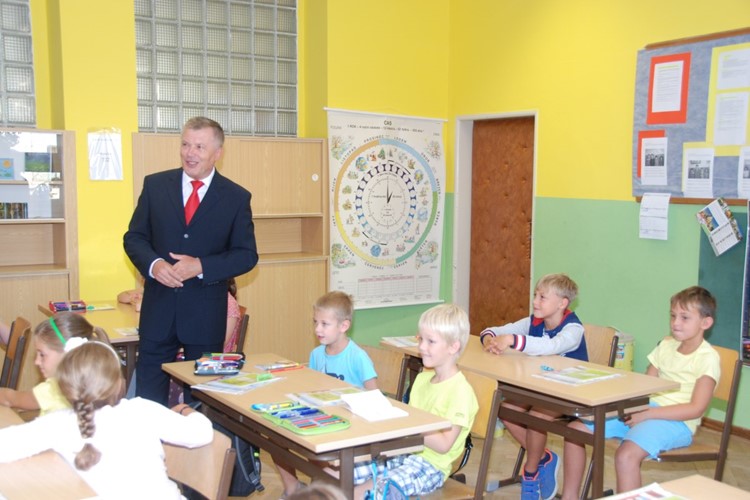 Prvňáčky ve Znojmě přivítal i místostarosta