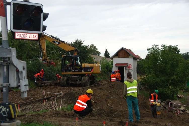 Ve Znojmě budují zastávku u nemocnice. První vlak tam zastaví 14. října