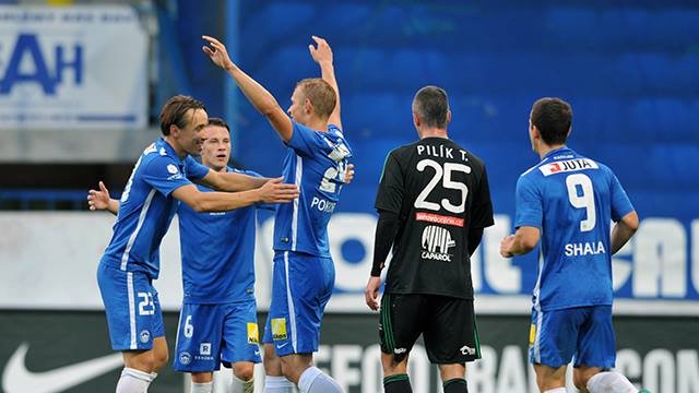 Slovan porazil Příbram hladce 3:0 a upevnil si tak druhé místo v tabulce
