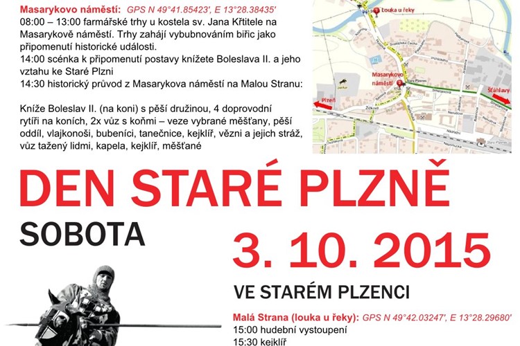 DEN STARÉ PLZNĚ ve Starém Plzenci vás přenese do historie