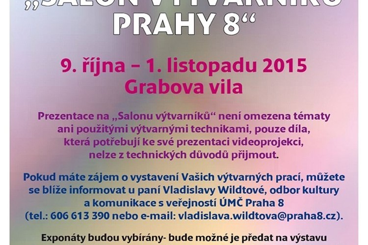 Umělci mají možnost prezentovat svá díla na Salonu výtvarníků Prahy 8