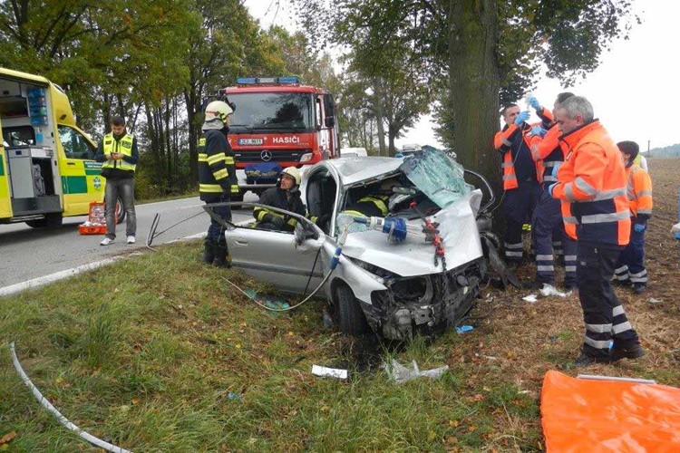 U nehody u obce Chodeč na Českokrumlovsku zasahoval vrtulník