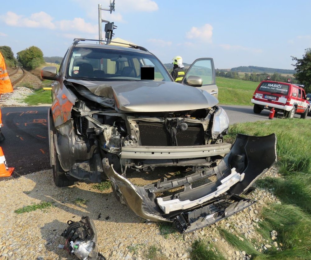 nehoda na železnici, Březnicko.