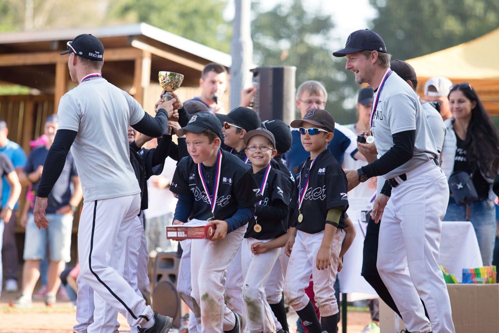 Na Hlubockých baseballových hřištích trénují děti již od šesti let..