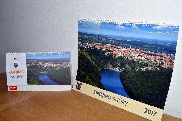 Kalendáře Znojma na rok 2017 v prodeji