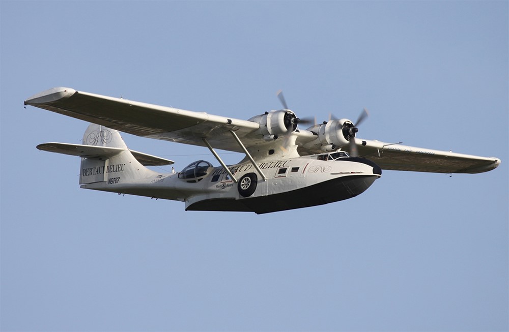 Obojživelný létající člun PBY-5A Catalina. 