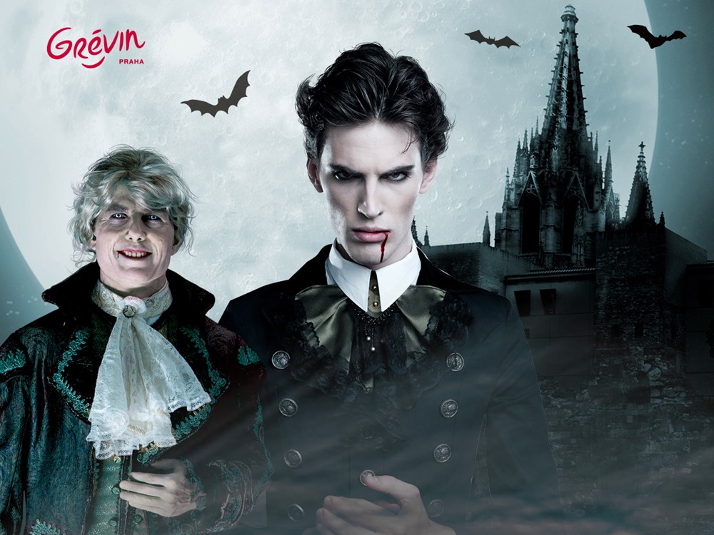 Halloween a hrabě Drákula v muzeu Grévin.