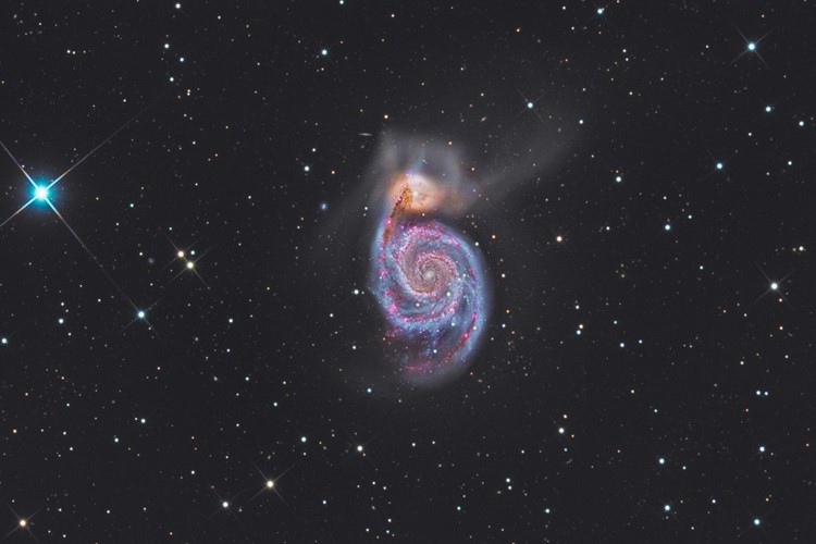 Titul Česká astrofotografie měsíce za únor 2017 obdržel snímek „Galaxie M51“