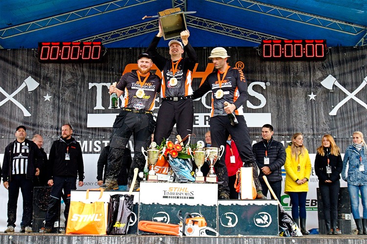 Nejlepší sportovní dřevorubec je Martin Komárek