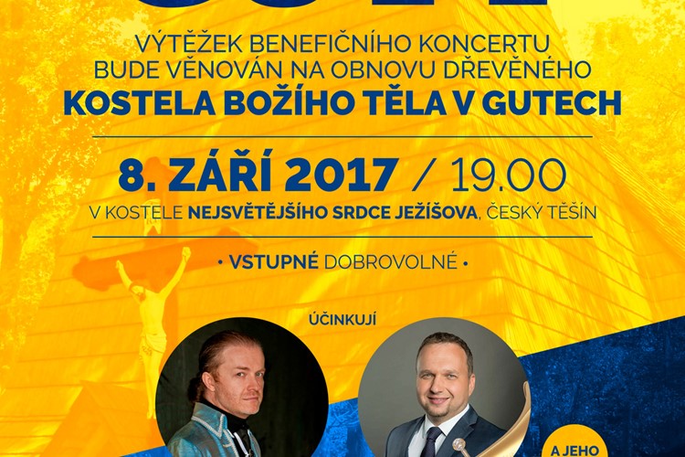 Benefice pro obnovu kostela v Gutech 