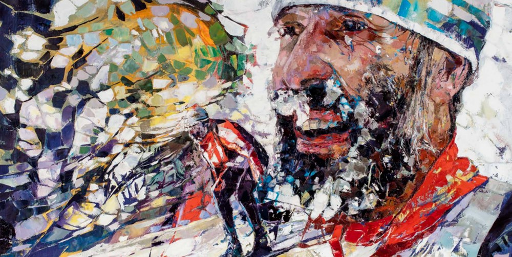 Běžec, 2016, 90 x 110 cm, olej na plátně.