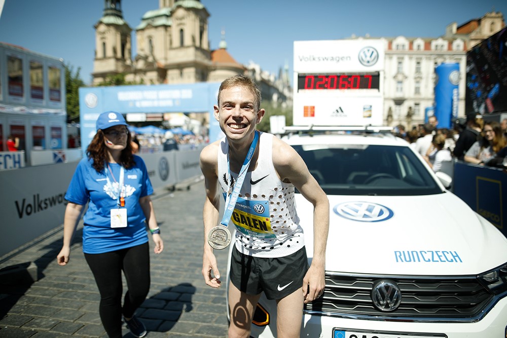 Galen Rupp - vítěz pražského maratonu.