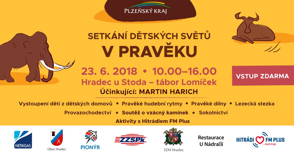 Banner poutající na akci. 