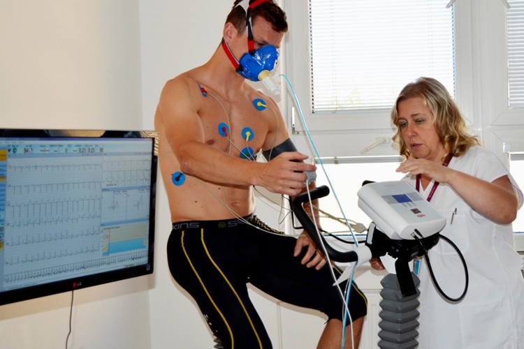 Vsetínští hokejisté testují svou výkonnost ve frýdecké sportovní ambulanci