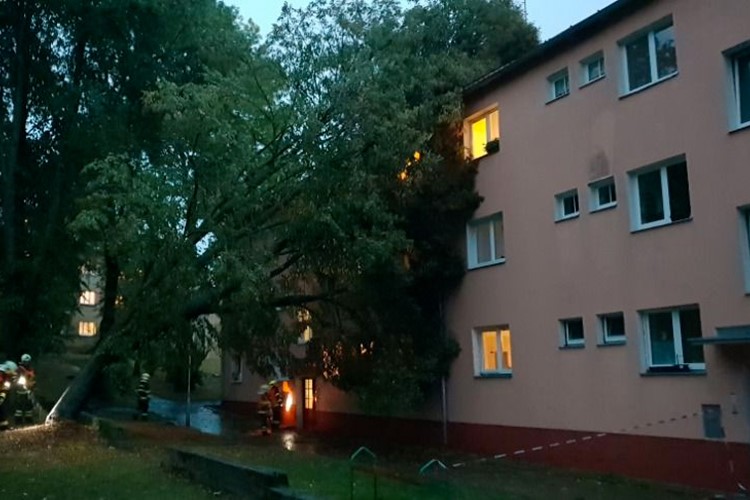 Šestkrát více technických výjezdů hasičů kvůli bouři Fabienne