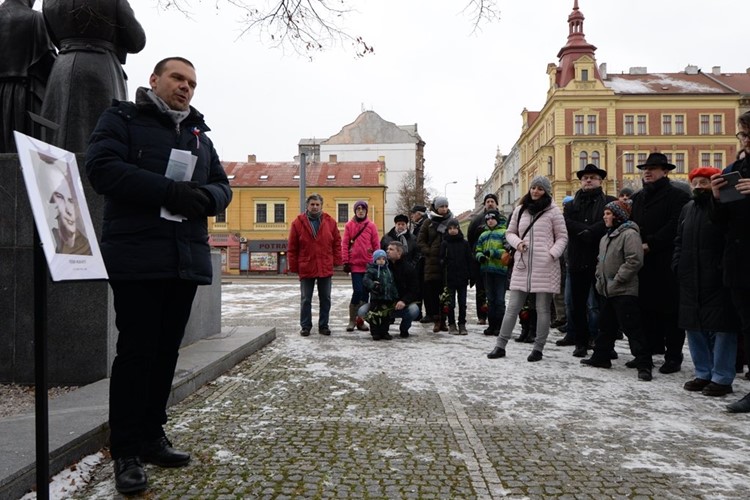 Plzeň uctila památku Josefa Hlavatého, jenž v Plzni následoval Jana Palacha 