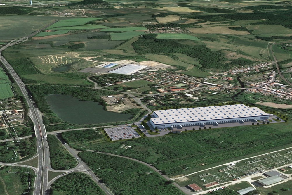 Vizualizace průmyslového parku Panattoni Park Teplice South.