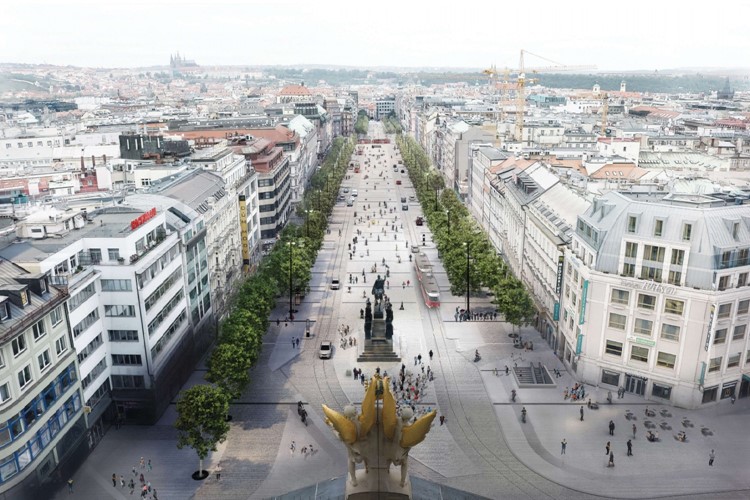 Na Václavském náměstí začala dlouho očekávaná celková rekonstrukce. Dokončena bude v roce 2025